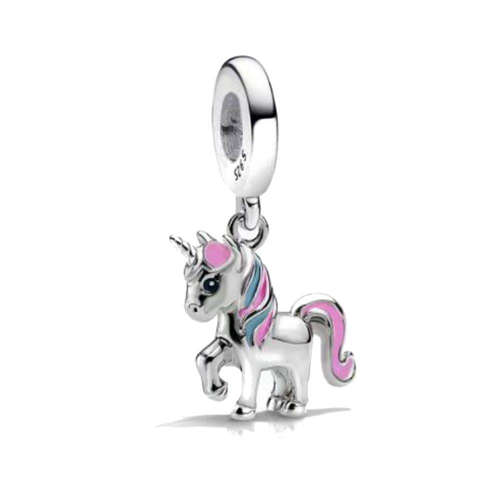 Fashionable 925 Silver Cartoon Beads Compatible with European Bracelet Koala Rabbit Mouse Princess Anime Beads DIY Jewelry Gift