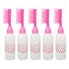 5pcs Rose Red Root Comb Applicator Professional Comb Applicator Bottle  Hair Dyeing