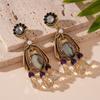 Water Drop Earrings French Palace Style High-end Earrings for Women