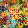 220 Friends City Food Replicas - Fruits, Vegetables, Sushi, Ice Cream - Compatible with Major Brands' Classic Building Blocks