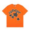 Foreign Trade Meichao Sp5der555555 Spider Web Printing Summer Loose Trend Men's and Women's Couples Short Sleeve T-Shirt Summer