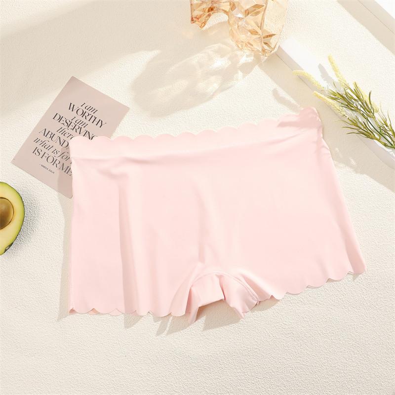 

FINETOO женские трусы-боксеры, бесшовные безопасные трусики для женщин, однотонное нижнее белье XL розовый