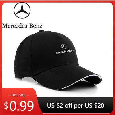 Hot Car Sticker Car Baseball Cap Auto Logo Sun Hat for Mercedes Benz AMG W204 W203 W212 W211 W124 W210 GLC GLE E CLA GLA W205 W2