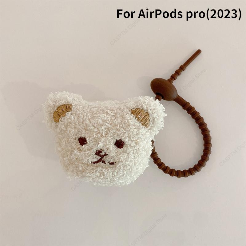 Süße flauschige Bären-Kopfhörerhülle für Apple Airpods 3 1 Pro 2 USB C Abdeckung Niedliche Pelzabdeckung für Airpods pro2 3 Hülle für Airpod 3 pro