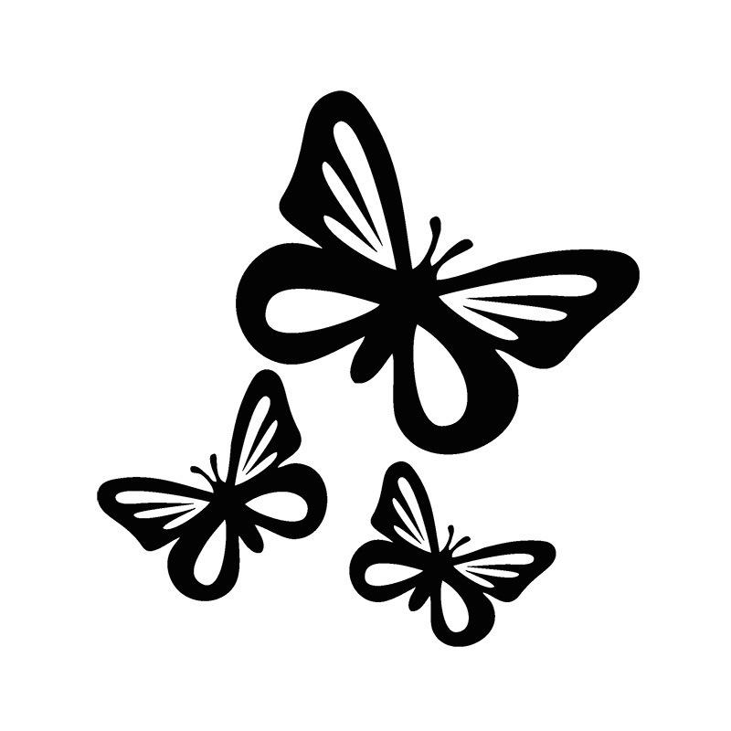 LYKX Car Stickers Butterfly Vinly Sticker for Auto Car Accessories Styling Butterfly Decals Car Decoration Accessories Decal