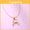 Elegante Legierung Alphabet Anhänger Halskette in Gold mit personalisiertem Buchstaben Design für Trendige Mode