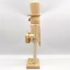 Schiaccianoci Soldato di Natale 38 cm Legno Non Finito Figurina Schiaccianoci Pittura Artigianale Burattino Non Dipinto Decorazioni Ornamento