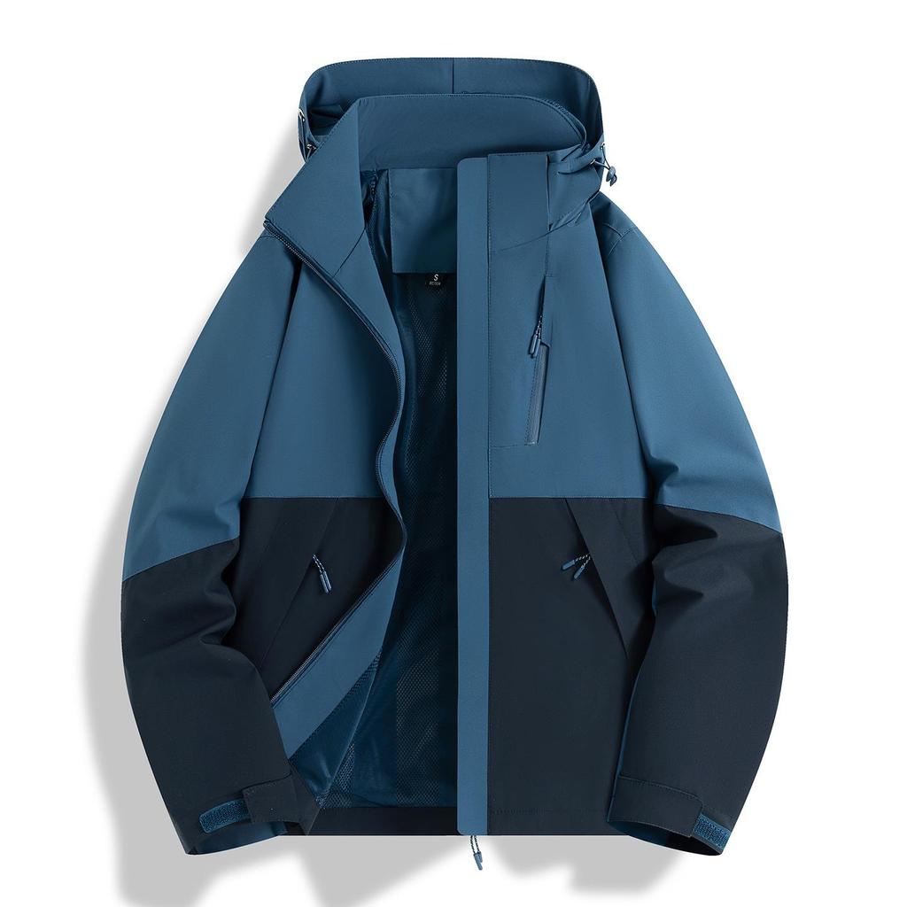 Unisex Single-Layer Windproof & Water-Repellent Jacket: Thin Mountaineering & Workwear, Spring/Fall, Customizable Logo Available