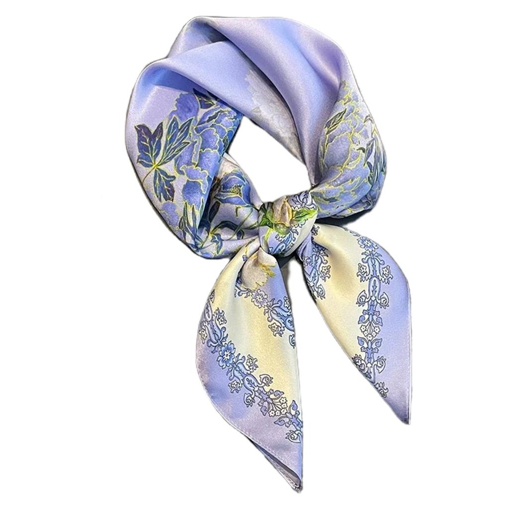 Soft Square Scarf For Women 70cmx70cm Neckerchief Lightweight Head Wrap Neck Bandana Decorative Bag Strap Accessory