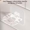 Toothbrush Holder Wall Mounted Self Adhesive Toothbrush Organizer with Toothpaste Slot Quick Drain Design