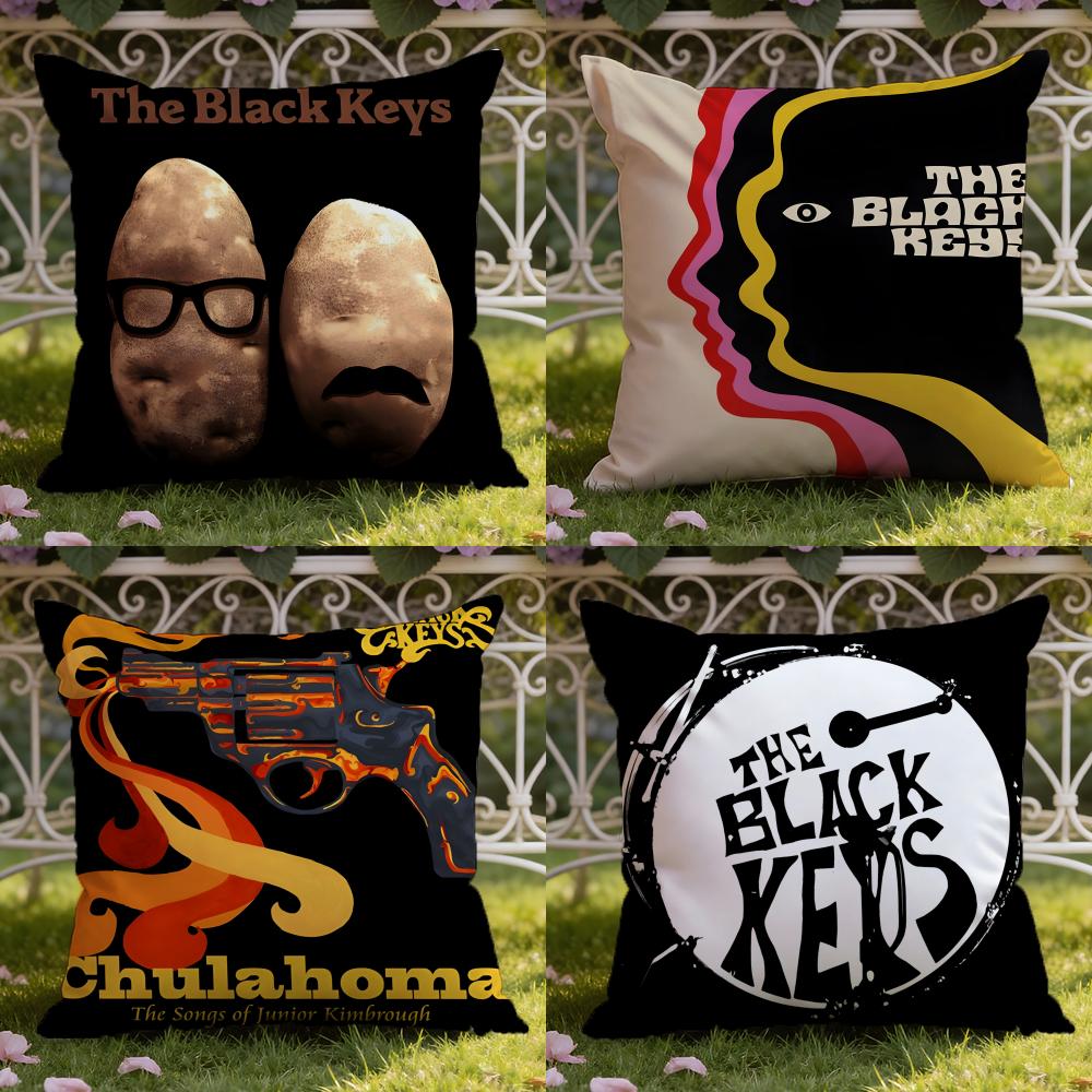The Black Keys Band Cushion Cover Home & Car Dual-Scene Pillow Cover: Reversible for Premium Comfort
