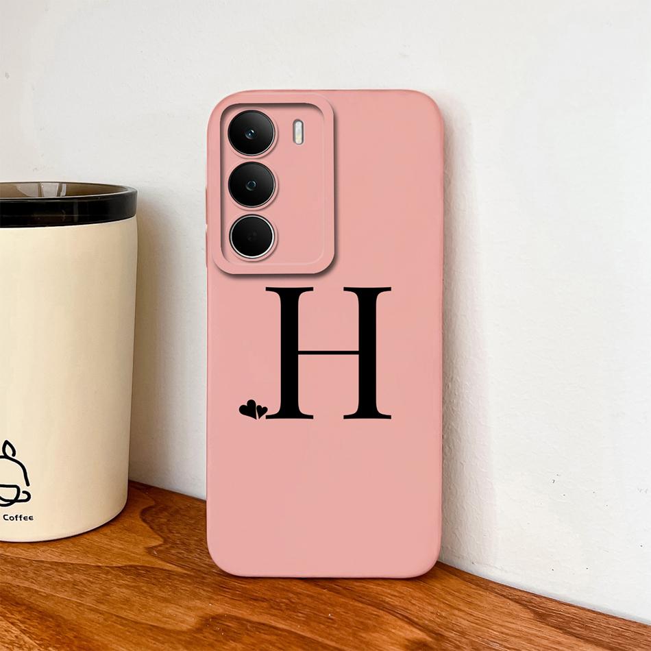 For Realme C71 C61 C51 C51S Case Simple Heart Letter Back Cover For Realme C 71 Full Protection Soft Liquid Silicone Phone Cases