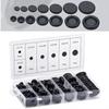 170pcs Rubber Grommet Kit 7 Sizes Firewall Hole Plug Electrical Wire Gasket Kit For Auto Car Wire Plug And Cable, Black - DD