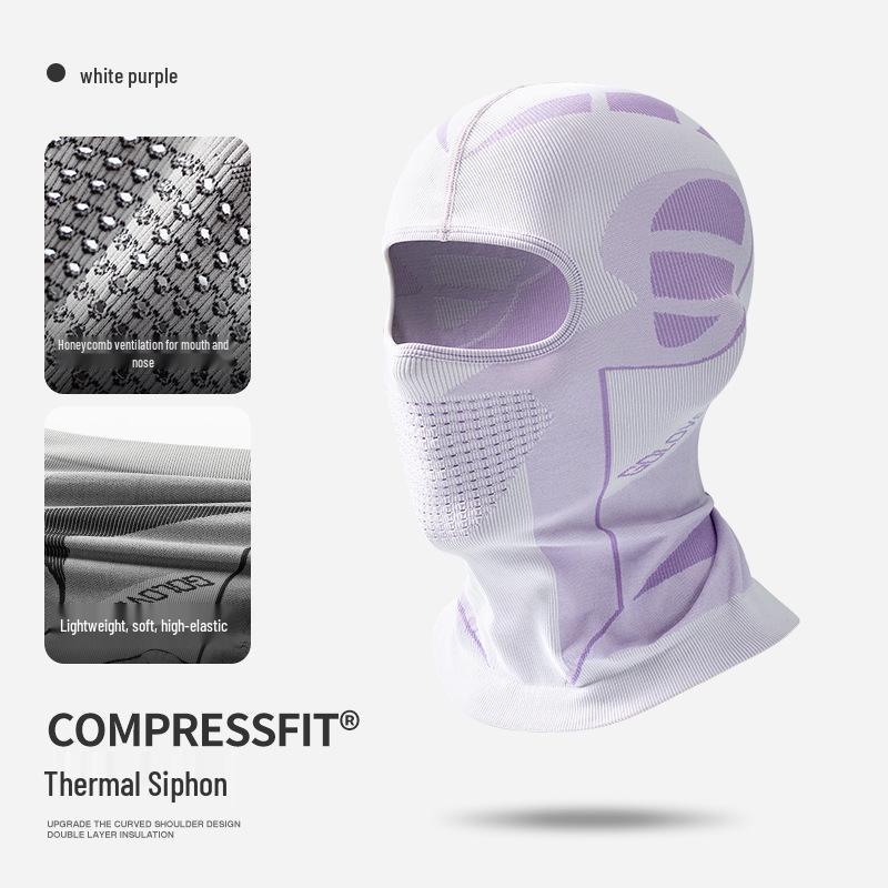 Leqi Men's Cycling Face Mask & Neck Gaiter: Breathable, Moisture-Wicking, Sweat-Absorbing Helmet Liner & Headscarf