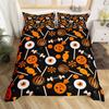 Halloween Duvet Cover Queen Boys Trick or Treat Bedding Set For Kids Teen Room Decor Microfiber Soft Sugar Skull Comforter Cover