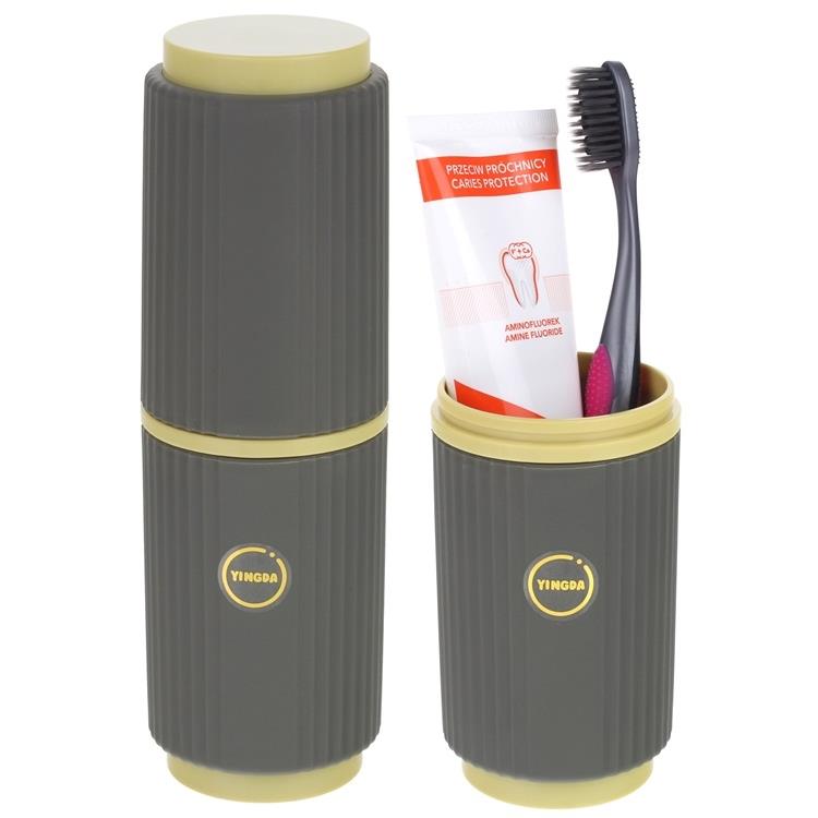 Handy Travel Case for Toothbrush and Toothpaste - Olive