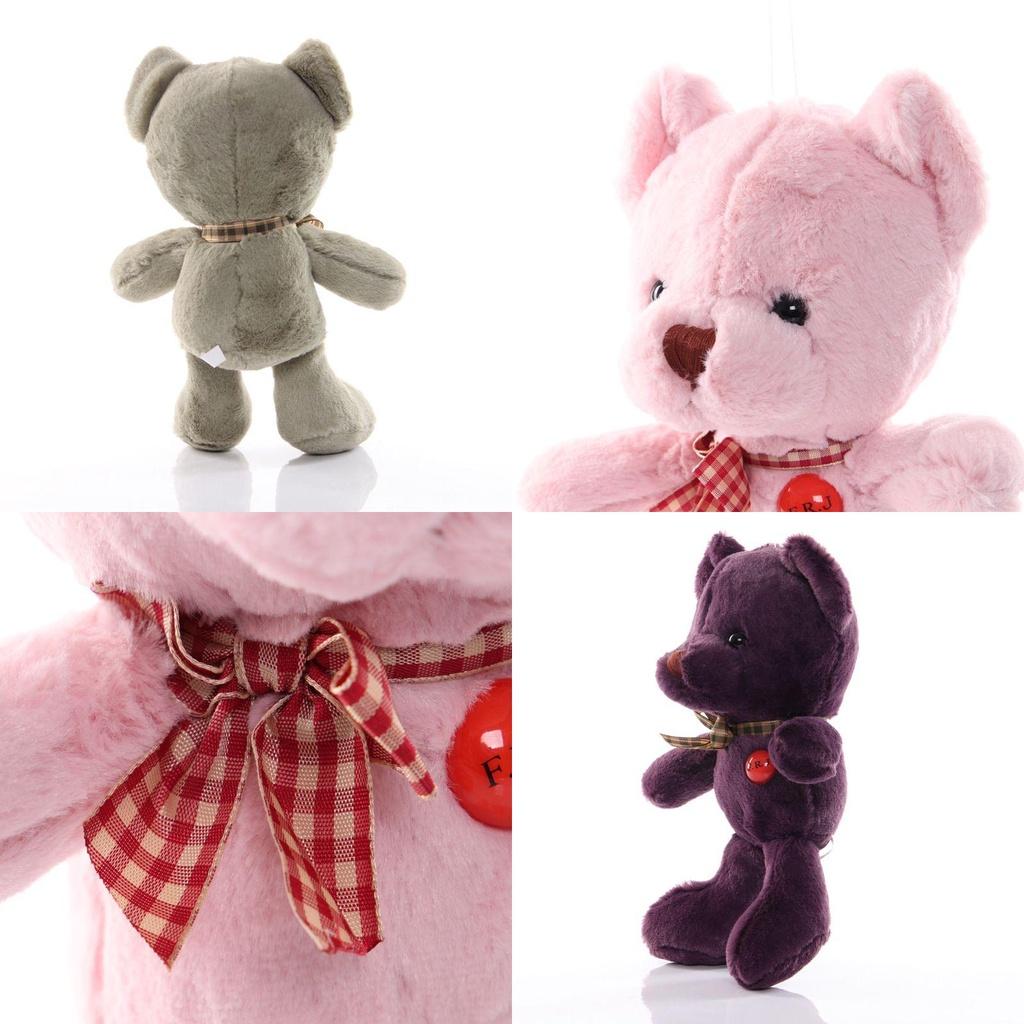 Colorful 25cm Anime Teddy Bear Plush Doll Soft Cute Comfortable Gift For Birthday More!