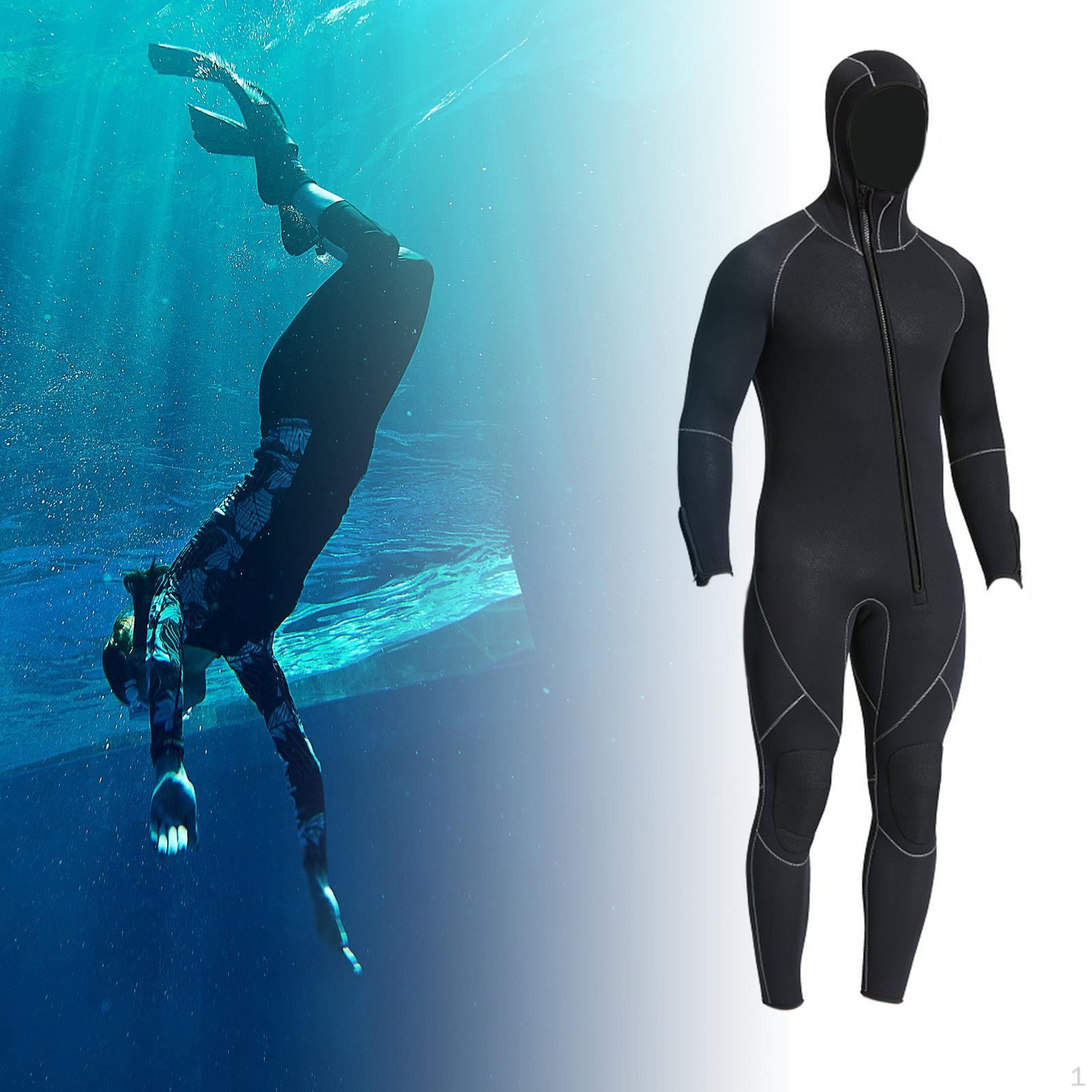 

Гидрокостюм для мужчин, костюм для подводного плавания, 5 мм, неопреновый купальник, сохраняющий тепло с передней частью L