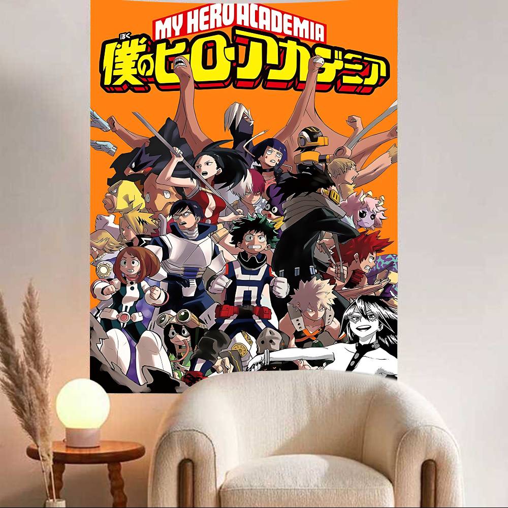 Anime My Hero Academia Theme Background Kids Happy Birthday New Year Party Decoration Poster Banner Gift