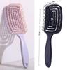 Ribbed Hollow Mosquito Coil Comb: Wet/Dry Dual-Use Massage Fluffy Comb for Home Use