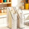 Horizontal Desk Organizer Kitchen Cling Film Organizer, Space Saving Durable Storage Box, Large Hair Accessory Case Capacity Vertical Bin, for