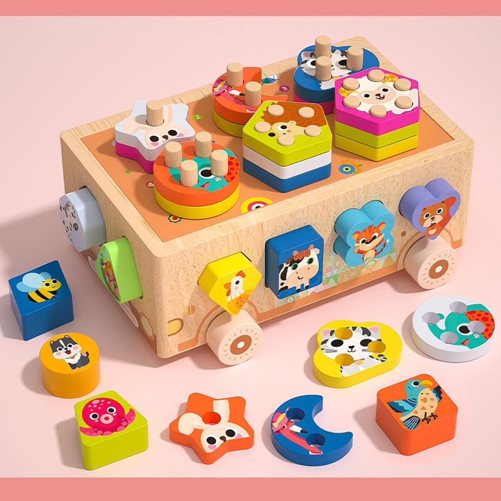 Colorful Shape Sorting Toy for Kids' Cognitive Development