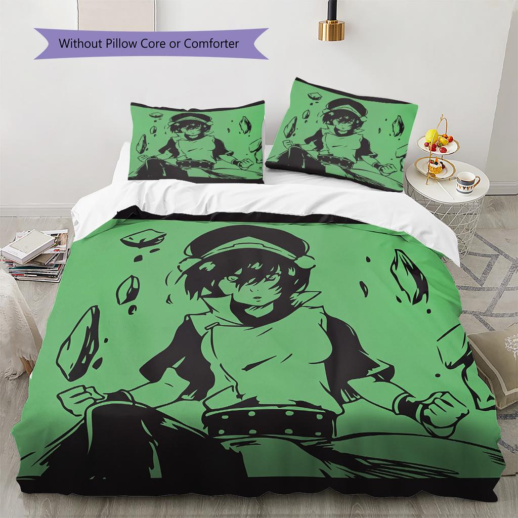 Toph Beifong  Pattern Bedding Quilt Set  Home Decoration  Gift (1 * duvet cover + 2 * pillowcase  without core)