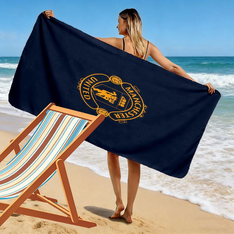 Asciugamano da Spiaggia Stampa Tifosi Fedeli MUFC, Asciugamano Grande Morbido Asciugatura Rapida per Spiaggia Campeggio Nuoto