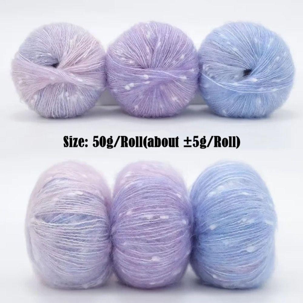 Colorful Fur Yarn 50g Hand-Knitted Yarn  for Making Sweaters Shawls Blankets Handicrafts