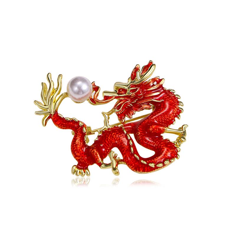 

Premium Accessories Dragon Unisex Dragon Brooch 5*5CM