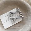 Korean silver bow hairpin, hairband, girl's headgear, ponytail headband, rubber band, hairpin clip, hair accessories.