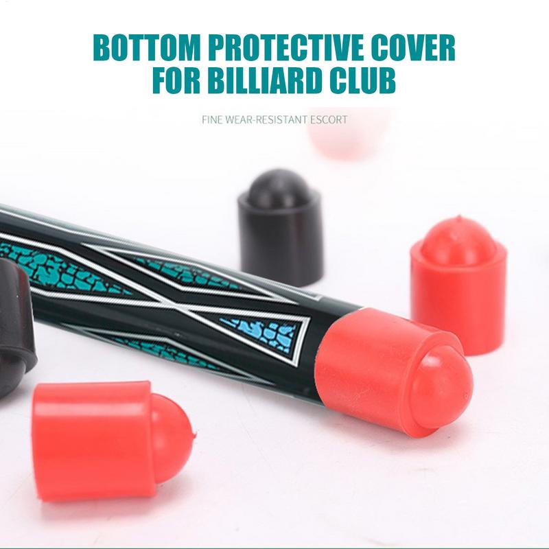 Pool Cue Bottom Cover Billiard Stick Tail Rubber Sleeve Great Fit Absorber Tool for Billiard Novice Professions Enthusiasts