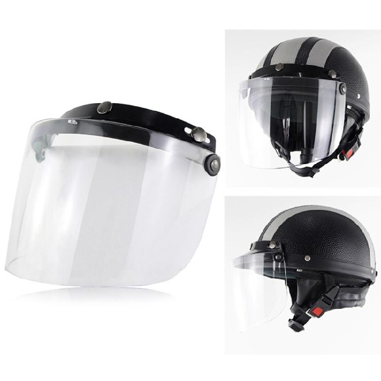 3-Snap visors Len Shield for Motorbike Helmet Flip Up Down Open Face Anti Glaring