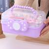 Foldable Hairpin Storage Box Large Capacity Hair Accessories Organizer  Children Girls