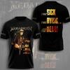 Unisex Shirt Cotton Oversize Large Size Megadeth The Sick The Dying And The Dead AOP T-Shirt Gift For Fans S-5XL
