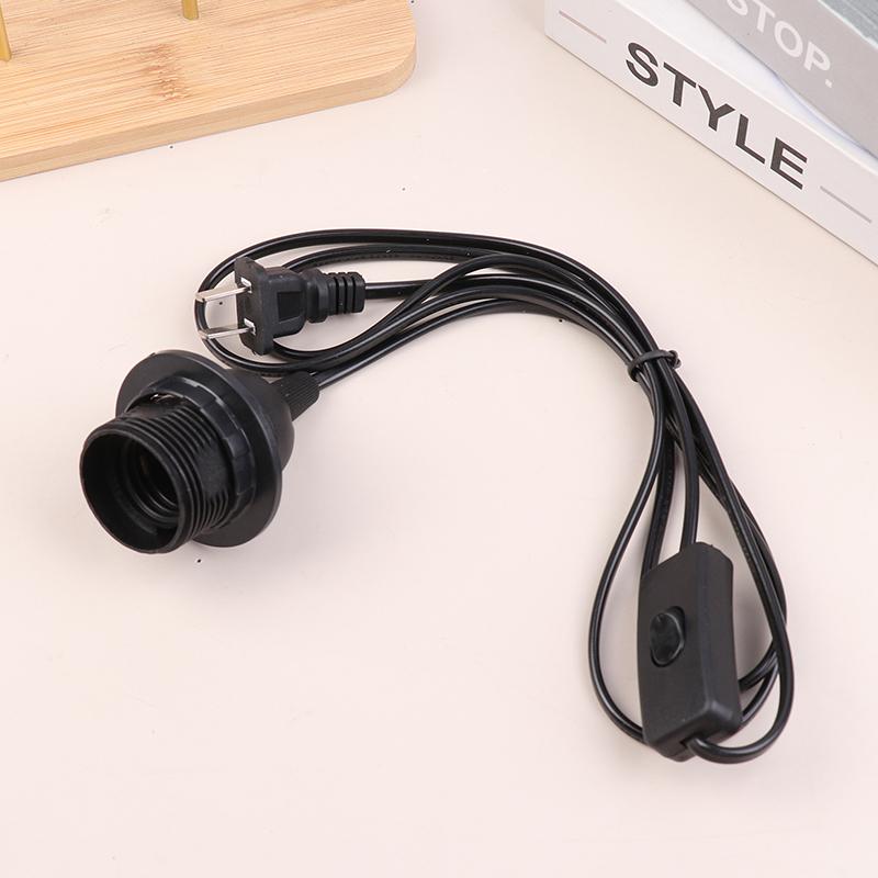 1,8M EU/US Zástrčka E27 Plné závity Patice žárovky Držák Napájecí kabel Závěsné svítidlo LED Svítidlo Zásuvka Kabel Adaptéry S vypínačem