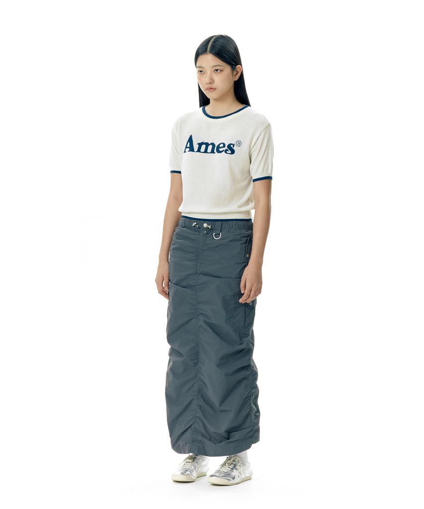 AMES-WORLDWIDE Basic Logo Knit Ivory
