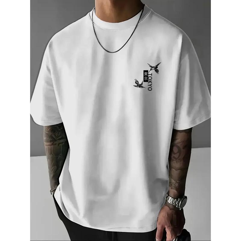 

Мужская футболка с коротким рукавом с узорами, отражающая этнические черты и культурный стиль, ищите уникальные дизайны S белый