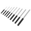 9pcs Roll Pin Punch Set Hardened Steel Removing Pin Punch Tool with Red Storage Pouch For Watch Repair Jewelry Craft