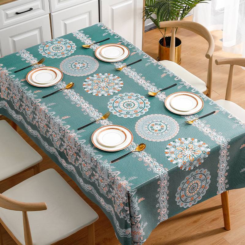 Tovaglia Impermeabile e Oilproof in PVC Stile Nordico per Sala da Pranzo e Decorazione della Casa