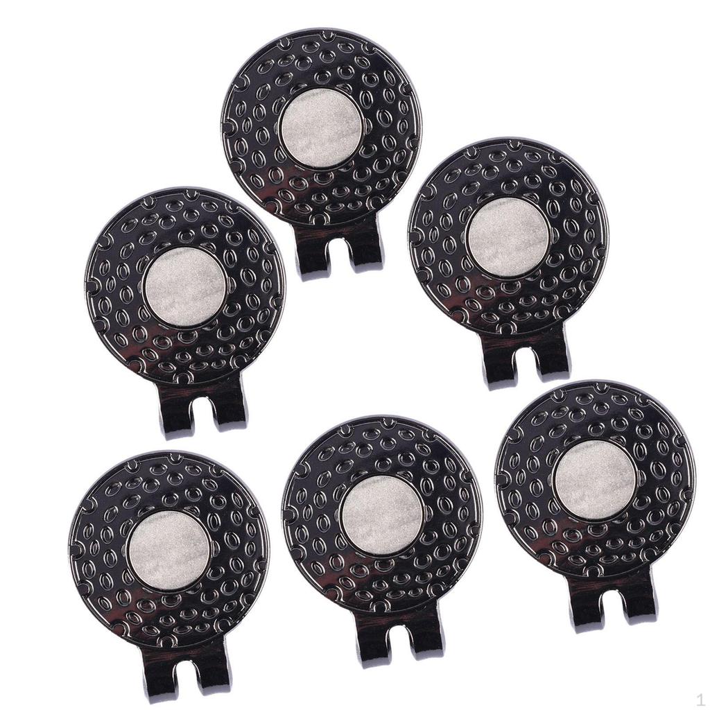 6 Golf Hat Clips for Marking , Suitable Gloves and Visors