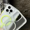 Military Grade Anti-Drop Noctilucent Phone Case For IPhone 16 15 14 Plus 13 12 Pro Max Anti-Slip with Wrist Strap Magnetic Cover