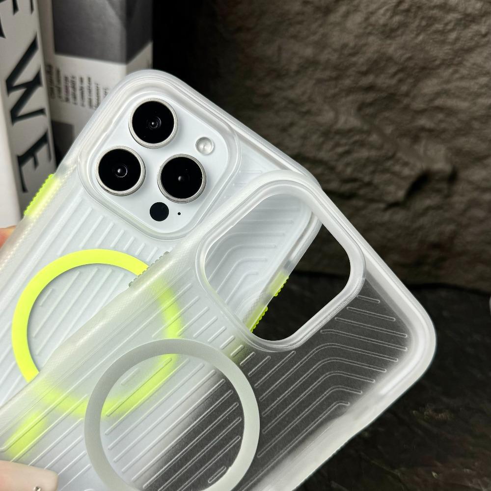 Military Grade Anti-Drop Noctilucent Phone Case For IPhone 16 15 14 Plus 13 12 Pro Max Anti-Slip with Wrist Strap Magnetic Cover