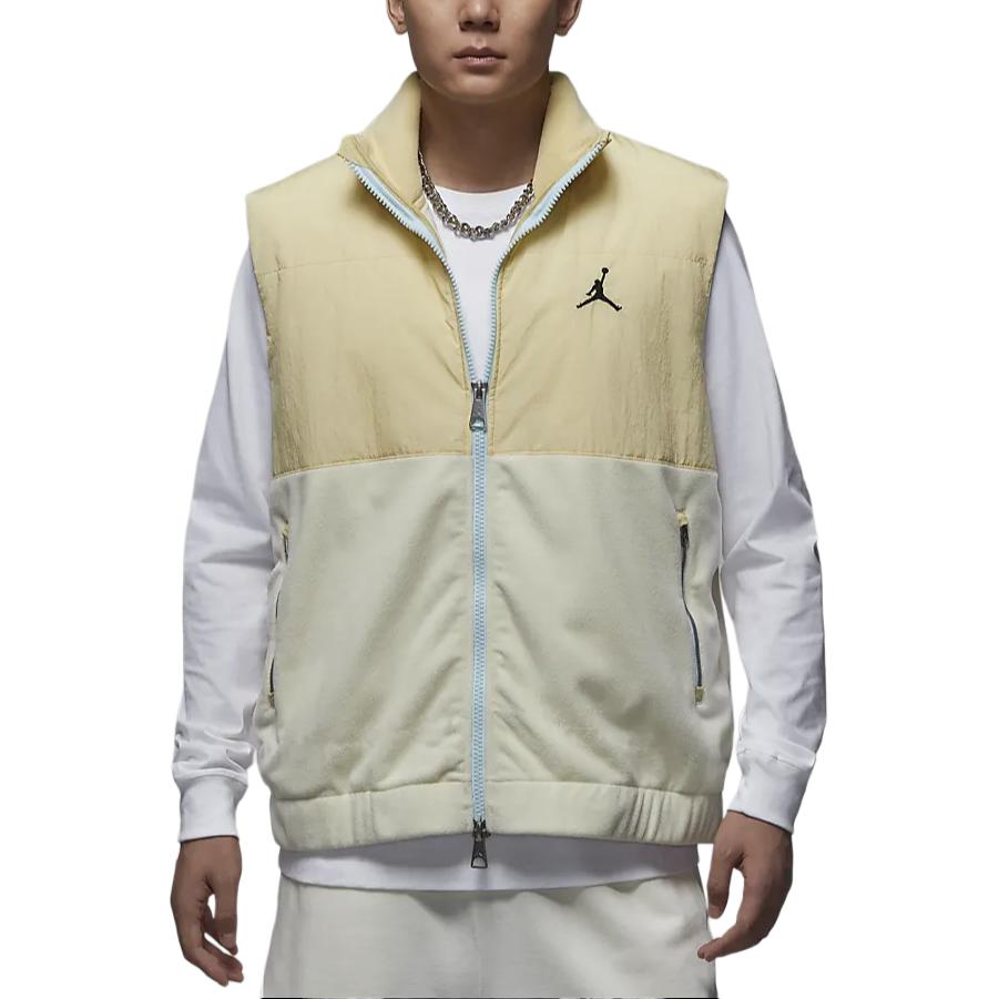 Jordan Klassische Hybrid Bequeme Mode Lässige Weste Herren Westen Gold HQ4893-783
