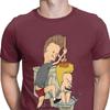 Beavis Butthead Toilet Fun TShirts Aesthetic Men Cartoon Rock Comic Punk Metal Funny Christmas Tees T Shirts Homme