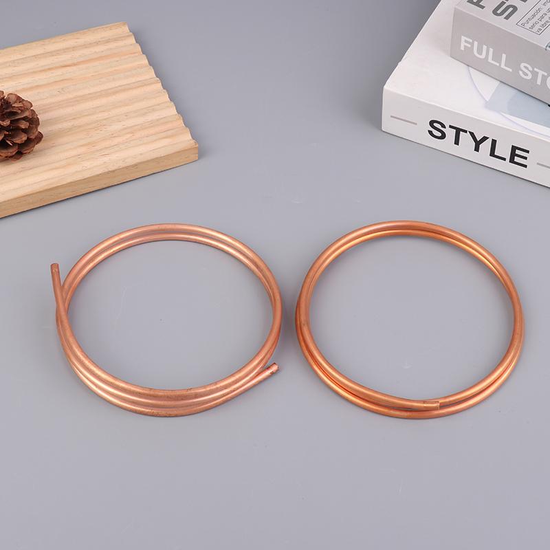 1Meter Copper Soft Copper Tube Coil Od 1.6~5.0Mm Id 0.5~1.0Mm Pure Coppers Wire Pipe Airs Conditioner Cooling Diy Crafts