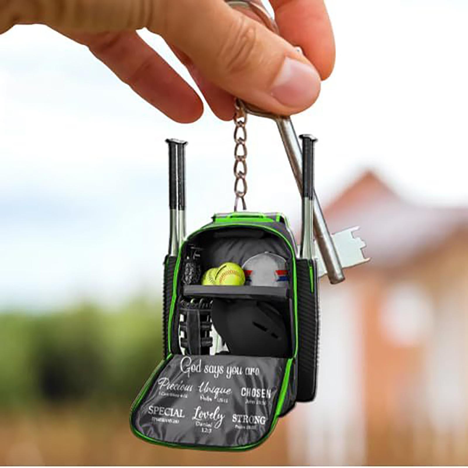 

Спортивный софтбол, бейсбол, брелок, подвеска, декоративный брелок, кольцо, сумка, подвеска One Size зелёный