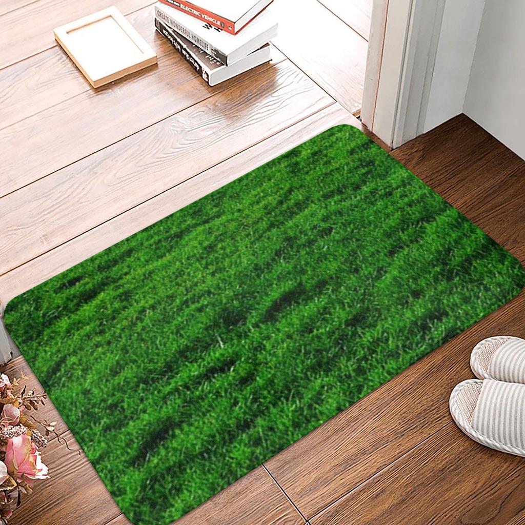 HIERBA VERDE VERDE. CÉSPED. TONO. Felpudo Antideslizante Alfombrilla de Suelo Alfombra Lavable para Entrada de Cocina Dormitorio del Hogar Alfombrillas para Pies