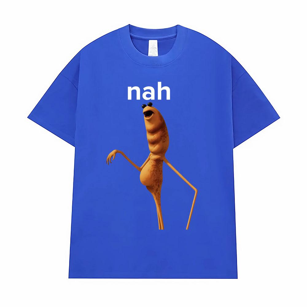 Hot Sale Marcus The Worm Funny Meme Printed T-Shirts Men's Clothing 100% Cotton Oversized T Shirts Humor Harajuku Fashion Tshirt