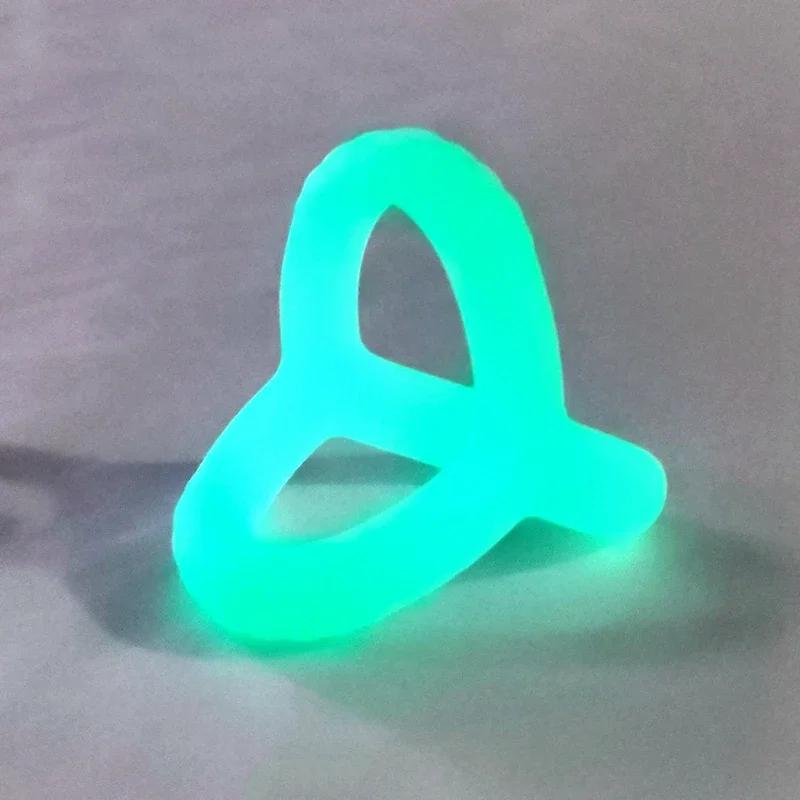 Silicone Reusable Penis Sleeve Flexible Glans Penis Enlarger Extender Delay Ejaculation Cock Ring Sleeve Adult Sex Toys For Men